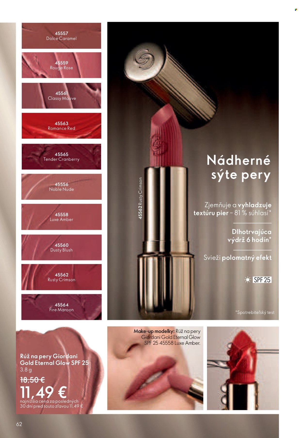 Leták Oriflame - 30.7.2024 - 19.8.2024. Strana 62