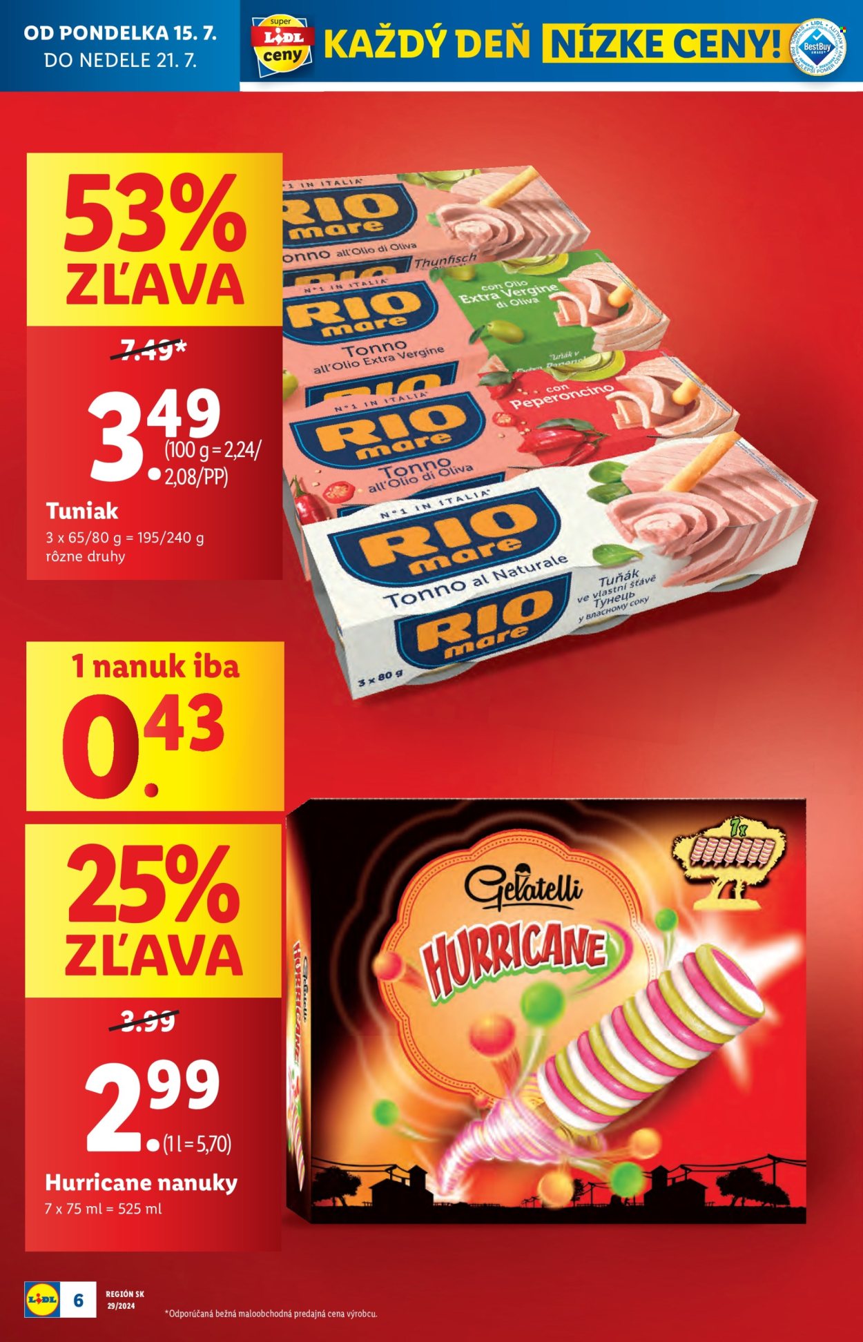 Leták Lidl - 15.7.2024 - 21.7.2024. Strana 6