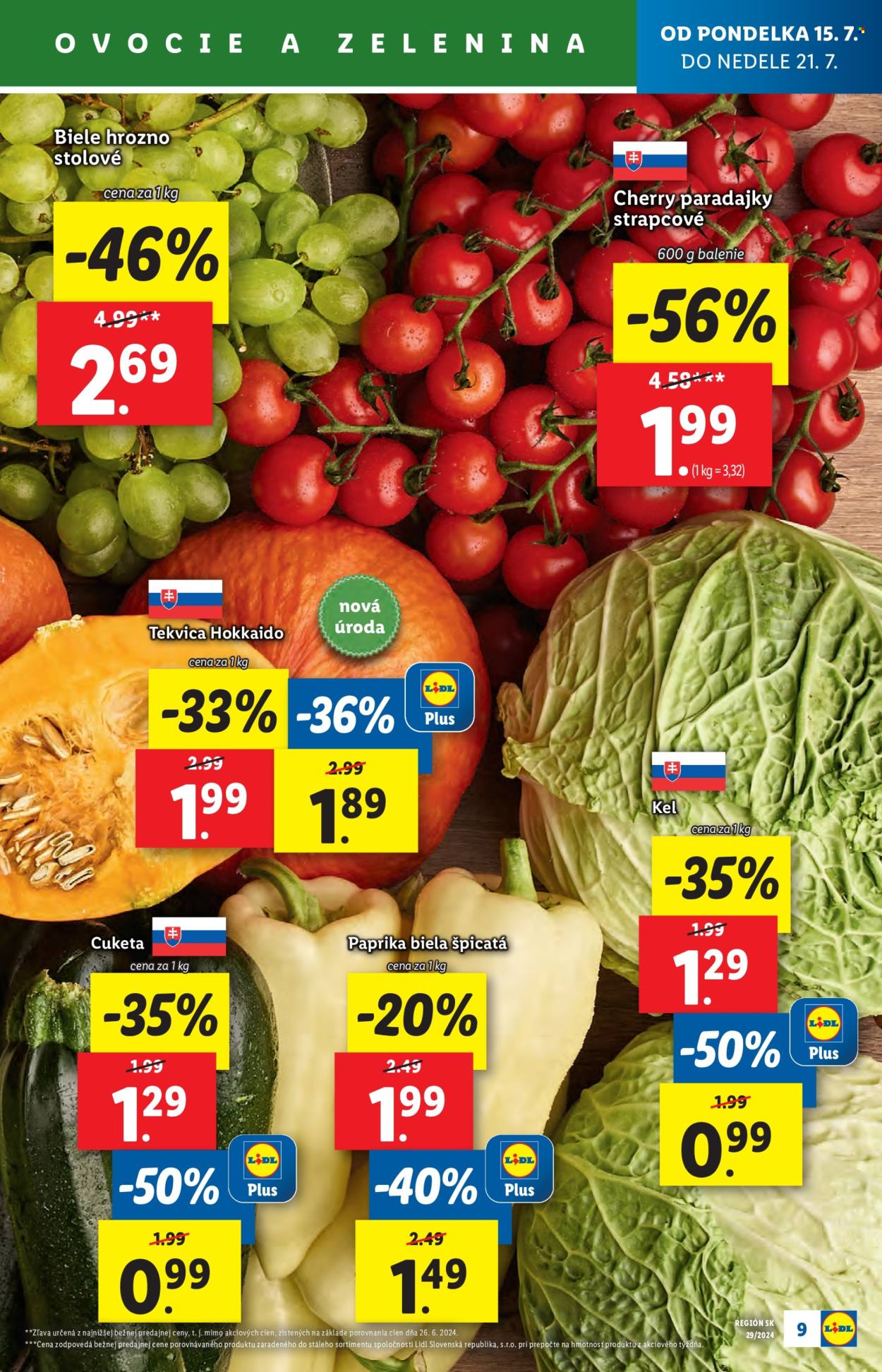 Leták Lidl - 15.7.2024 - 21.7.2024. Strana 9
