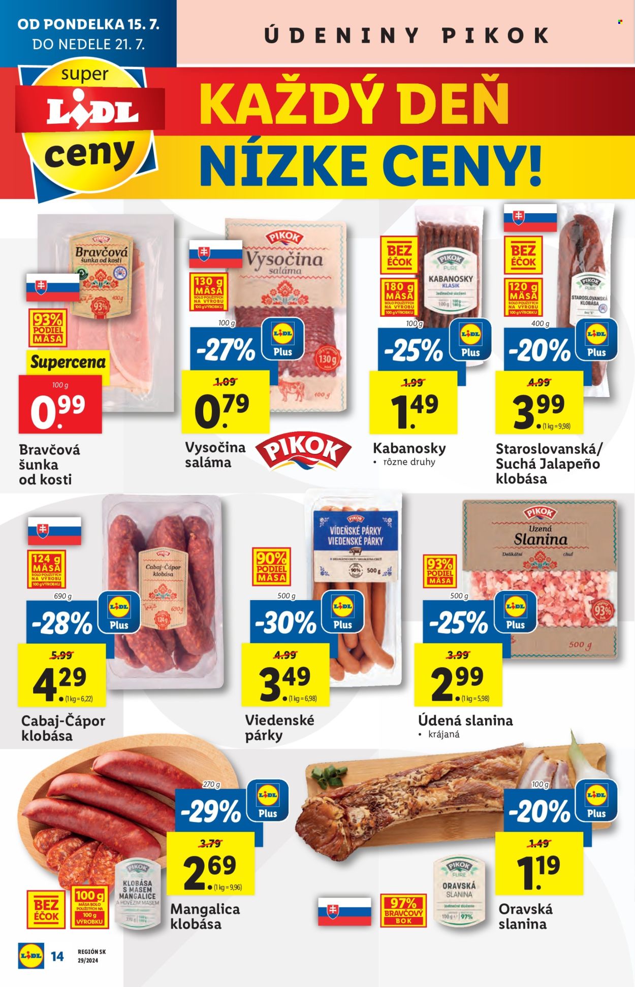 Leták Lidl - 15.7.2024 - 21.7.2024. Strana 14