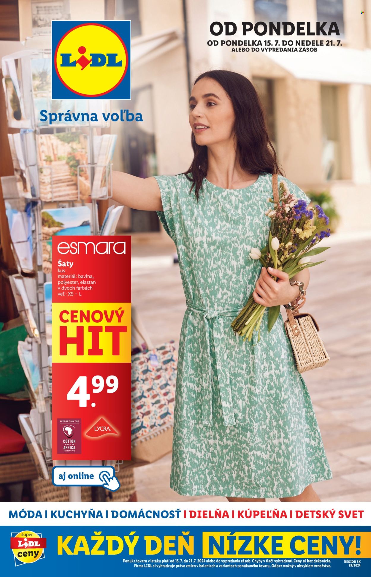 Leták Lidl - 15.7.2024 - 21.7.2024. Strana 1