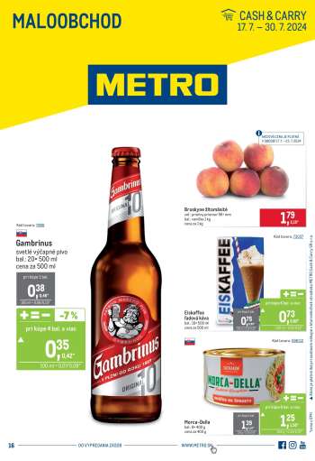 Leták Metro - 17.7.2024 - 30.7.2024.