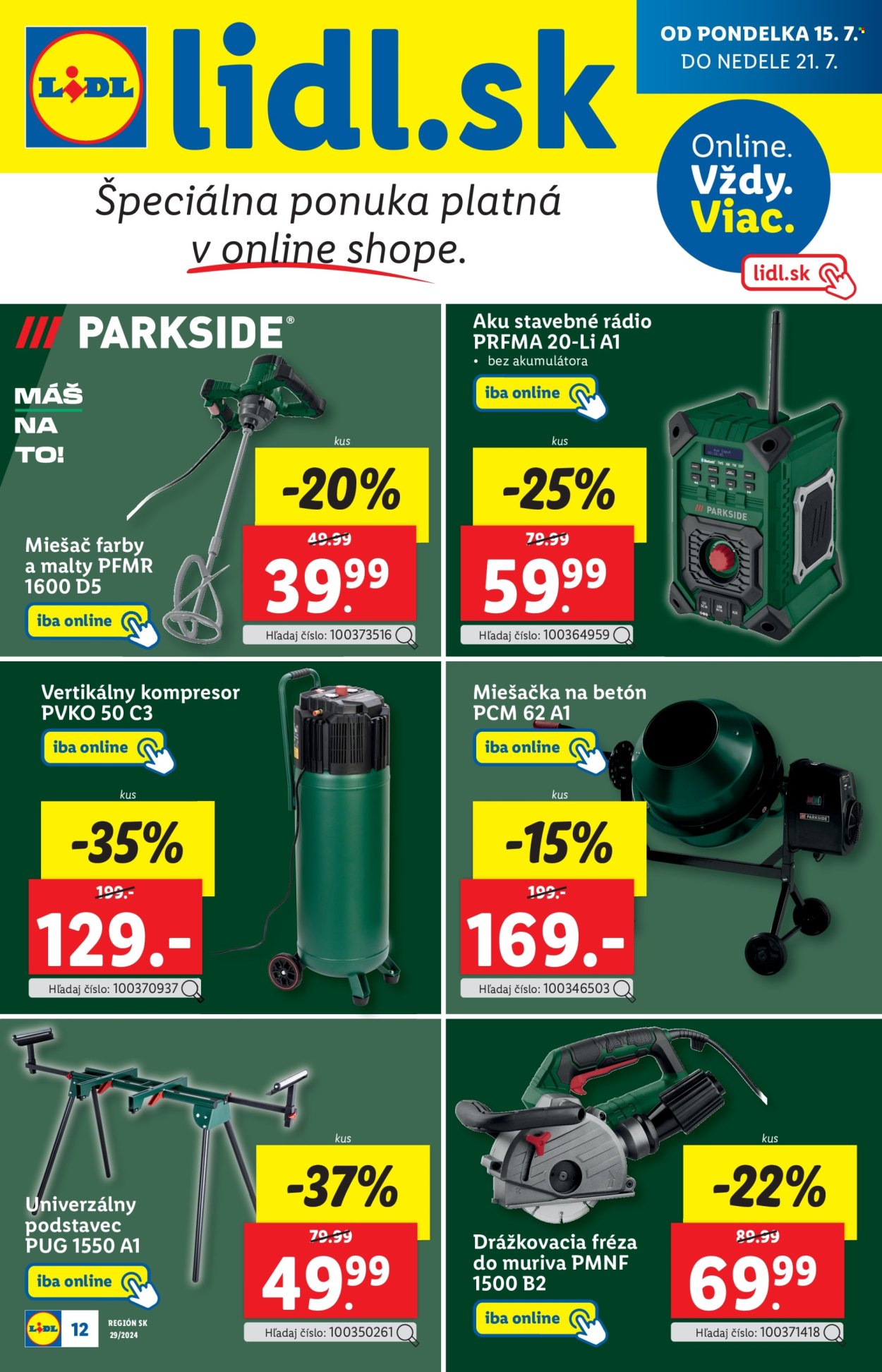 Leták Lidl - 18.7.2024 - 21.7.2024. Strana 57