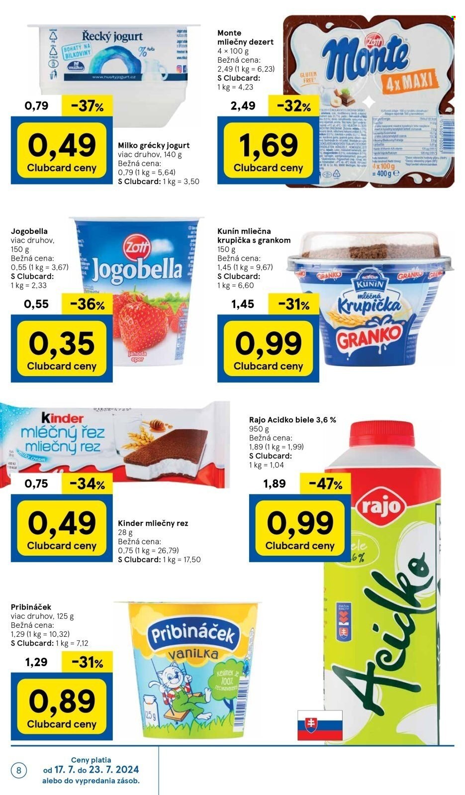 Leták TESCO - 17.7.2024 - 23.7.2024. Strana 8