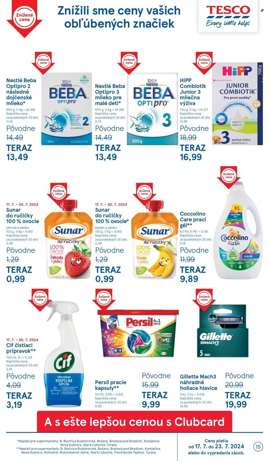 Leták TESCO supermarket - 17.7.2024 - 23.7.2024. Strana 15
