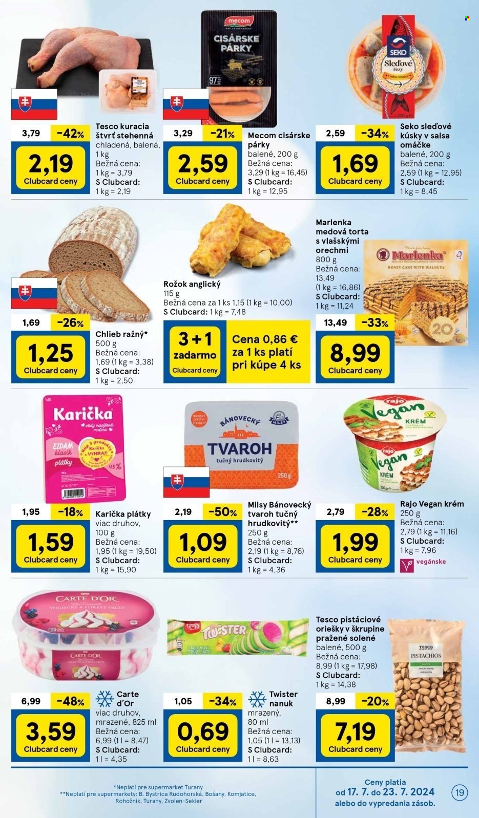 Leták TESCO supermarket - 17.7.2024 - 23.7.2024. Strana 19