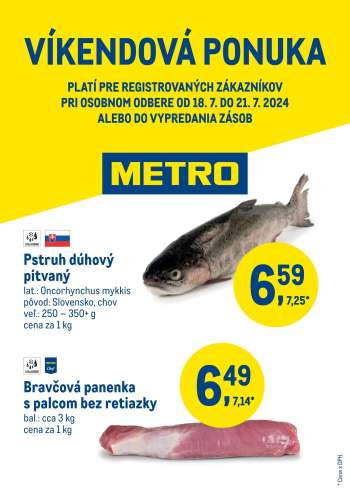 Leták Metro - 18.7.2024 - 21.7.2024.