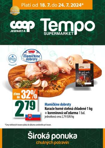 Leták COOP Jednota - 18.7.2024 - 24.7.2024.