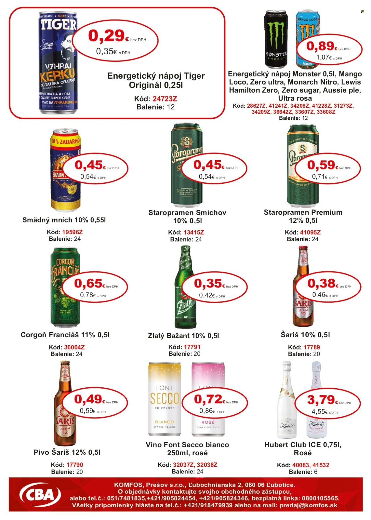 Leták CBA Komfos - 19.7.2024 - 30.7.2024. Strana 8