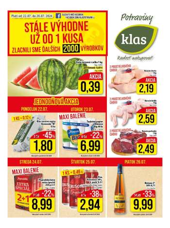 Leták Klas - 22.7.2024 - 28.7.2024.