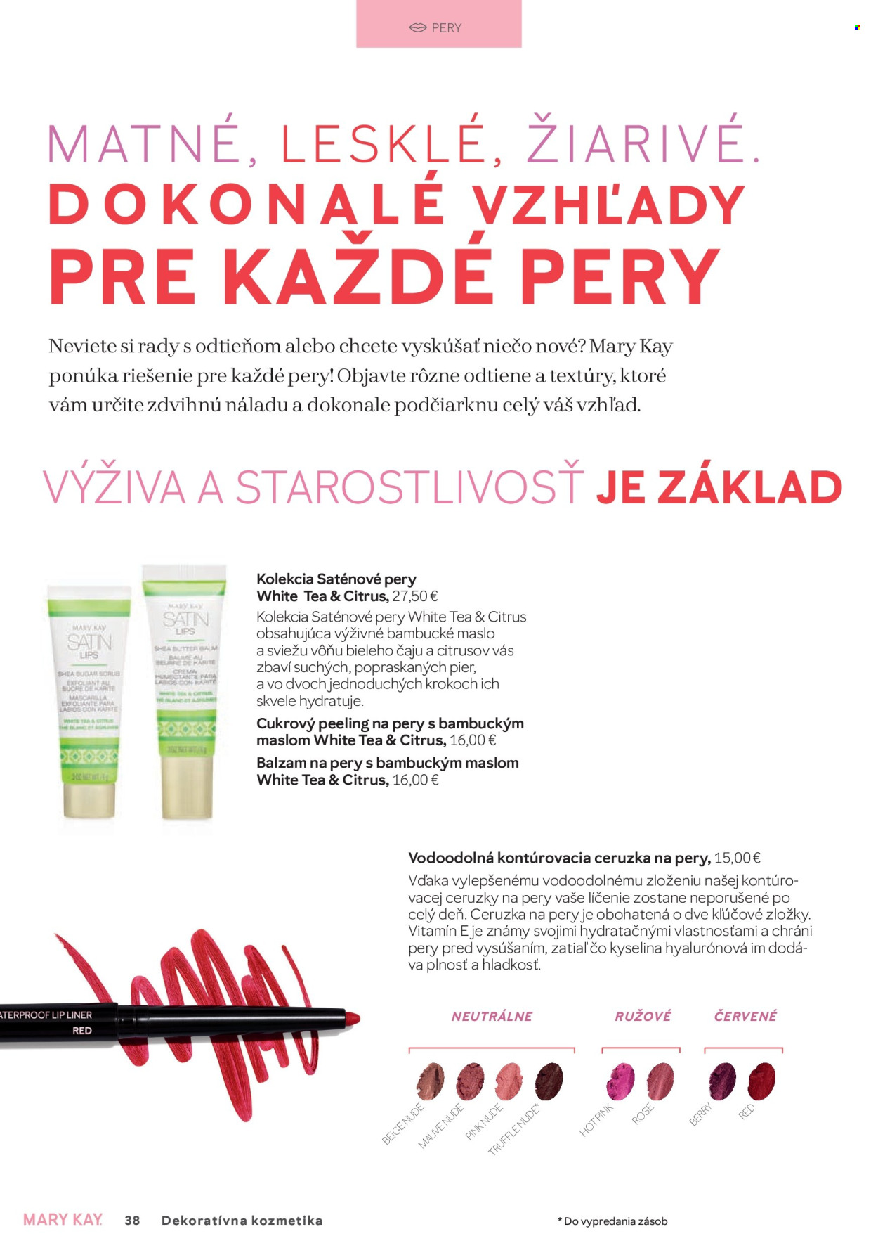 Leták Mary Kay. Strana 38