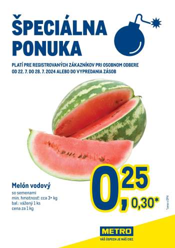 Leták Metro - 22.7.2024 - 28.7.2024.