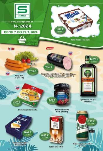 Leták Sintra - 18.7.2024 - 31.7.2024.
