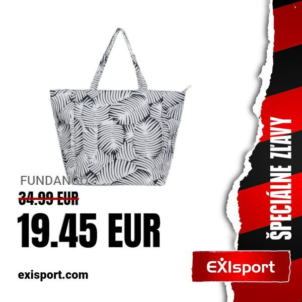 Leták Exisport. Strana 1
