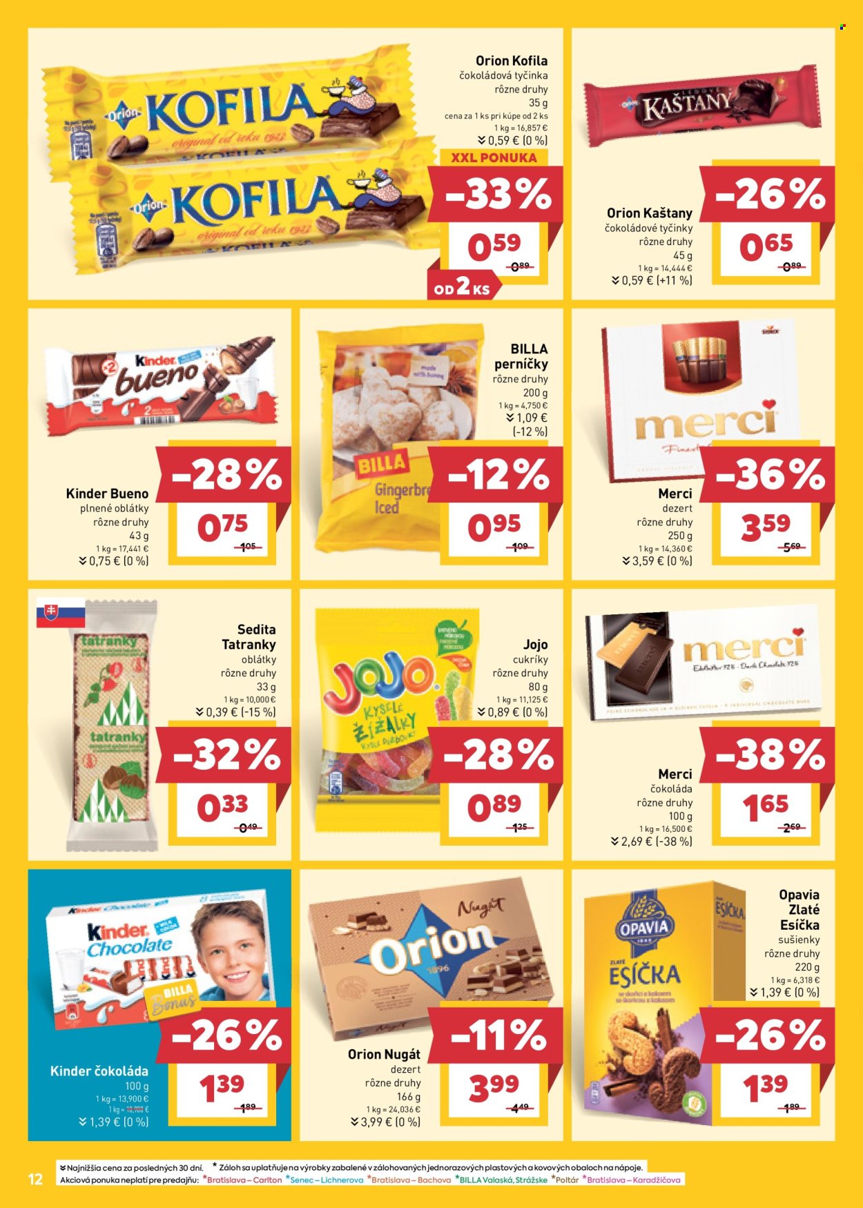 Leták Billa - 24.7.2024 - 30.7.2024. Strana 12