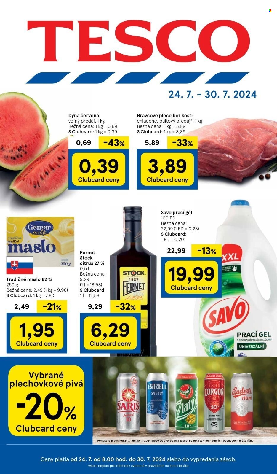 Leták TESCO - 24.7.2024 - 30.7.2024. Strana 1