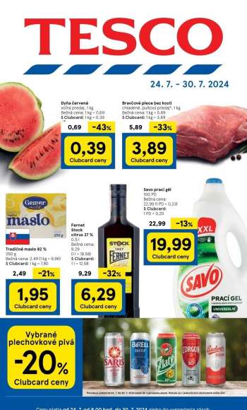Leták TESCO - 24.7.2024 - 30.7.2024.