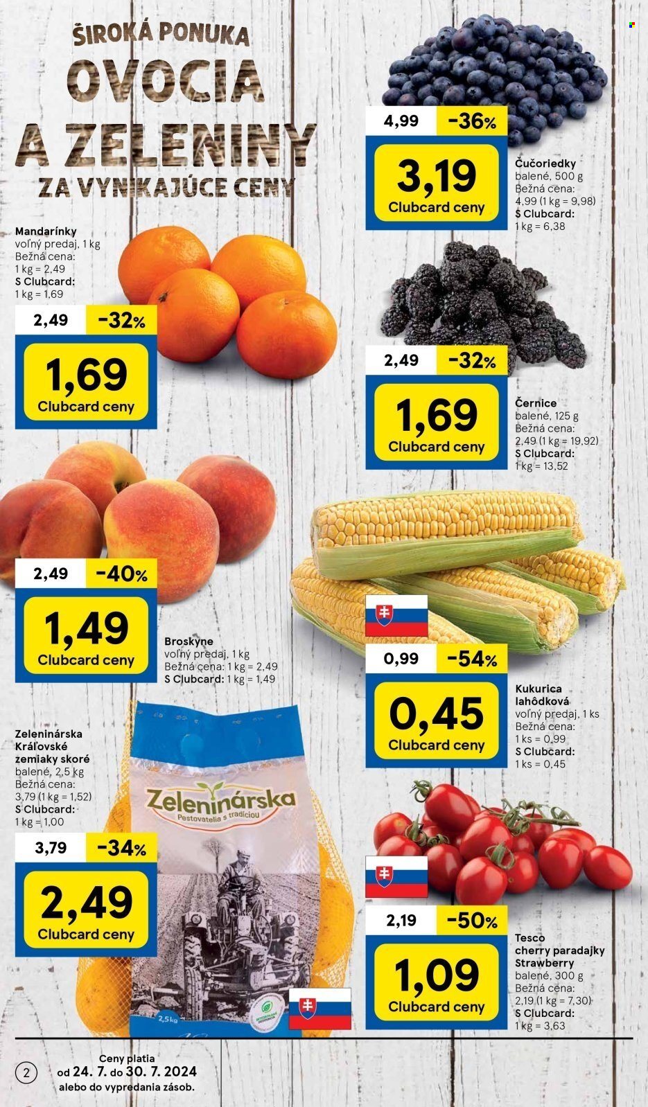 Leták TESCO - 24.7.2024 - 30.7.2024. Strana 2