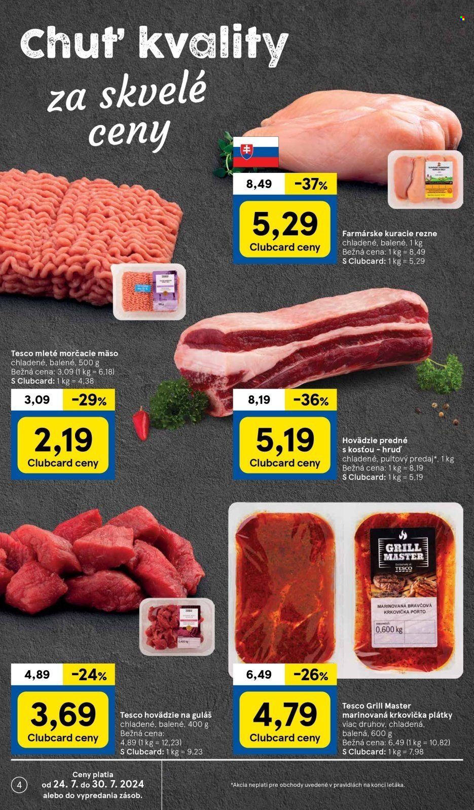 Leták TESCO - 24.7.2024 - 30.7.2024. Strana 4