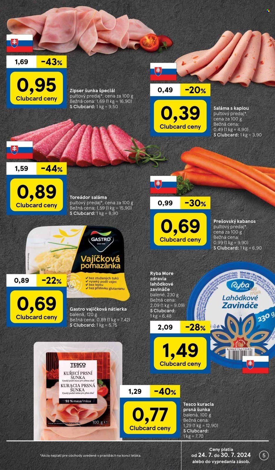 Leták TESCO - 24.7.2024 - 30.7.2024. Strana 5