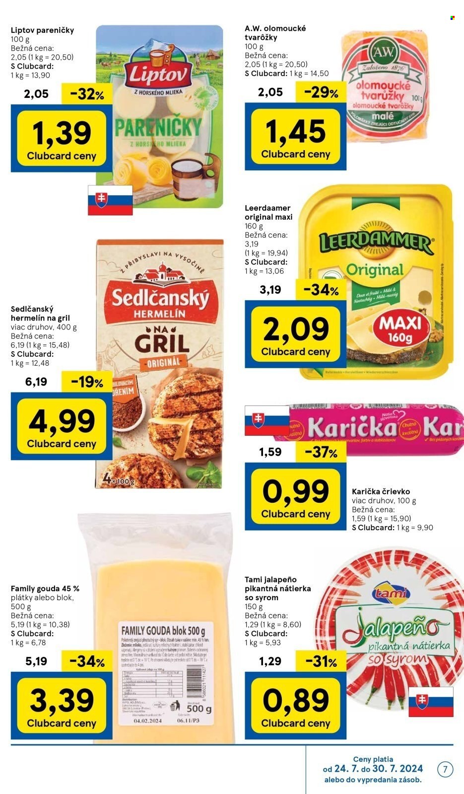 Leták TESCO - 24.7.2024 - 30.7.2024. Strana 7