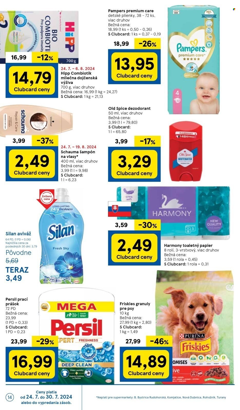 Leták TESCO supermarket - 24.7.2024 - 30.7.2024. Strana 14