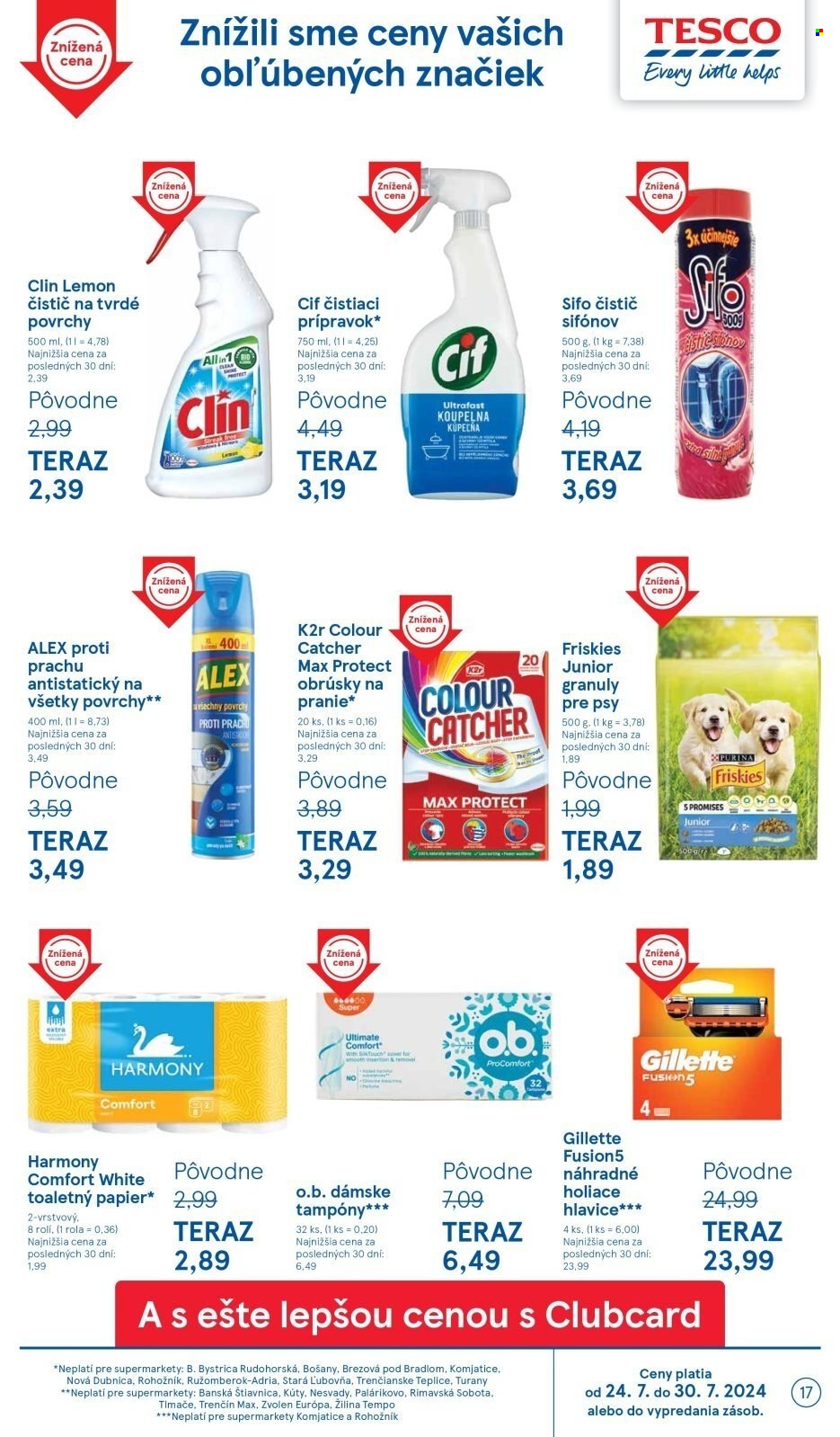 Leták TESCO supermarket - 24.7.2024 - 30.7.2024. Strana 17