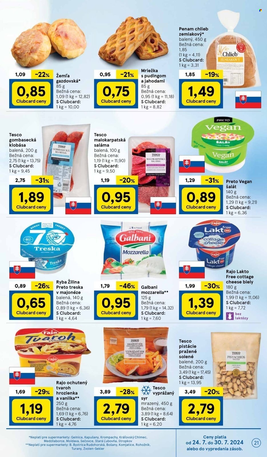 Leták TESCO supermarket - 24.7.2024 - 30.7.2024. Strana 21