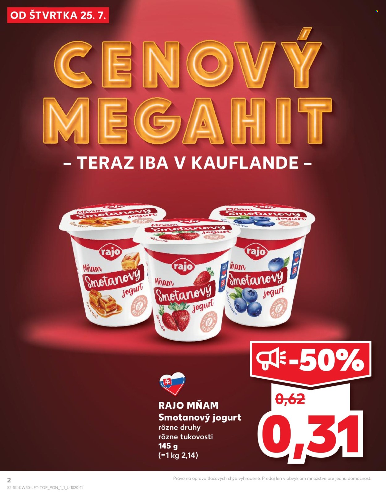 Leták Kaufland - 25.7.2024 - 31.7.2024. Strana 2