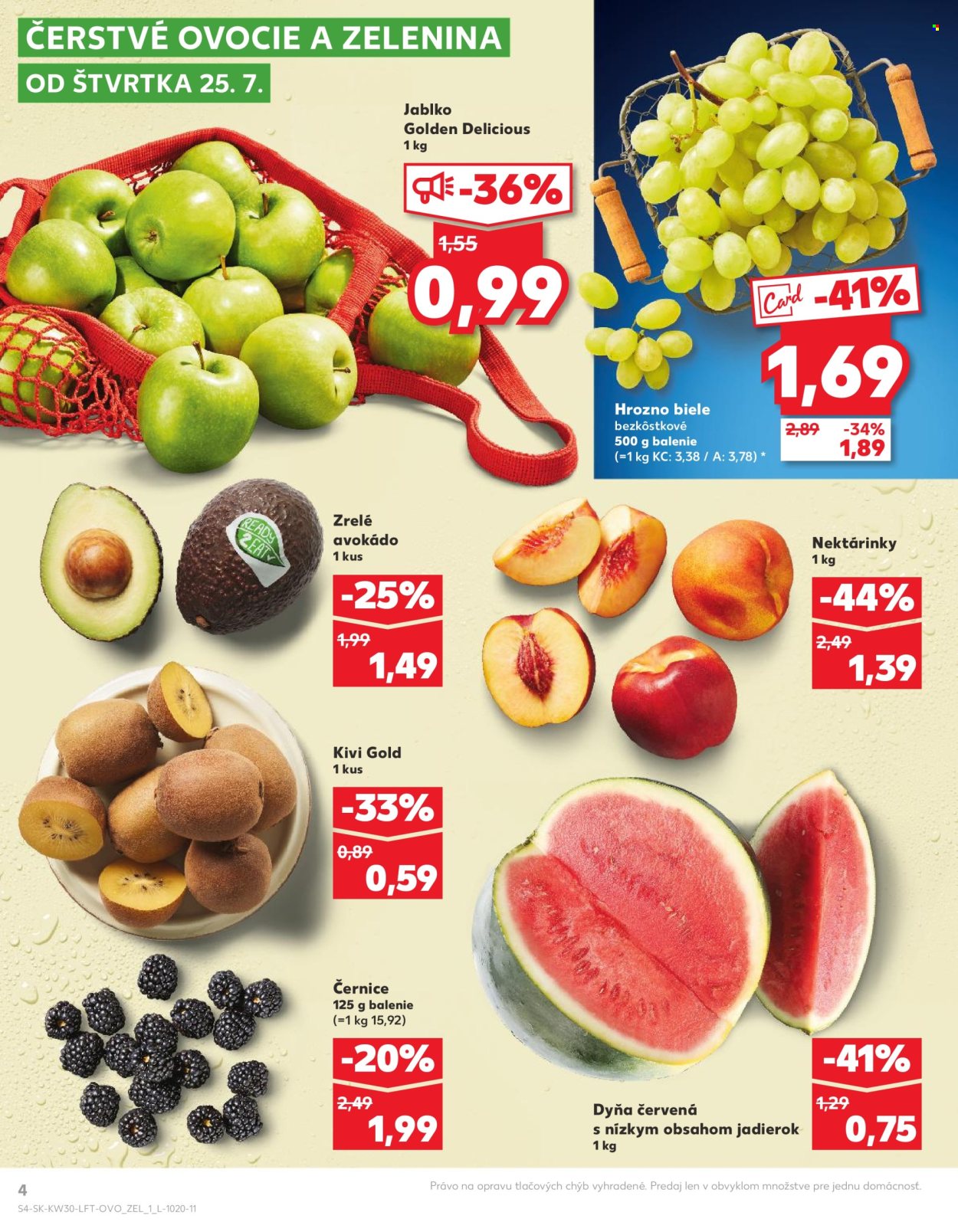 Leták Kaufland - 25.7.2024 - 31.7.2024. Strana 4