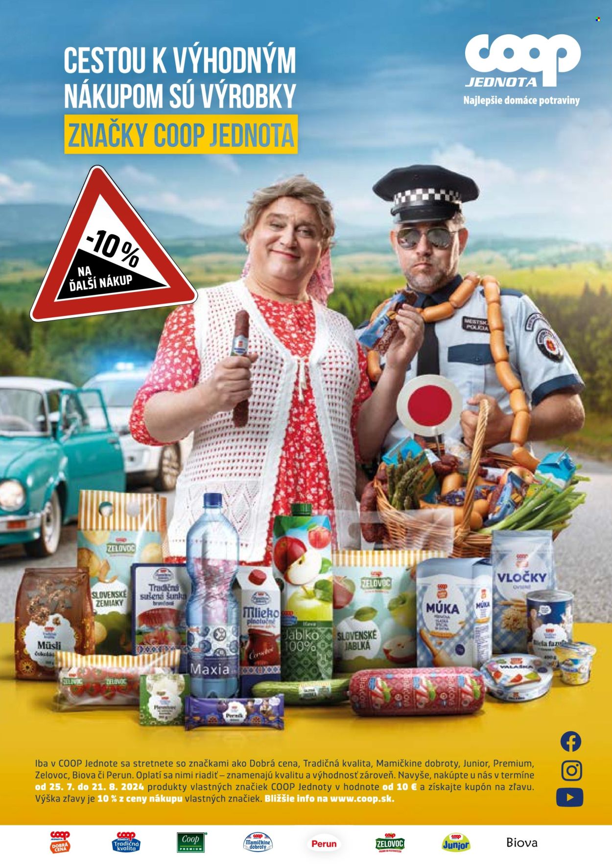 Leták COOP Jednota - 25.7.2024 - 31.7.2024. Strana 10