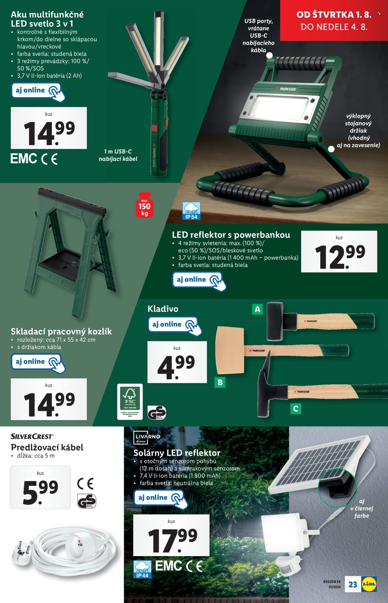 Leták Lidl - 29.7.2024 - 4.8.2024. Strana 23