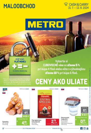 Leták Metro - 31.7.2024 - 13.8.2024.