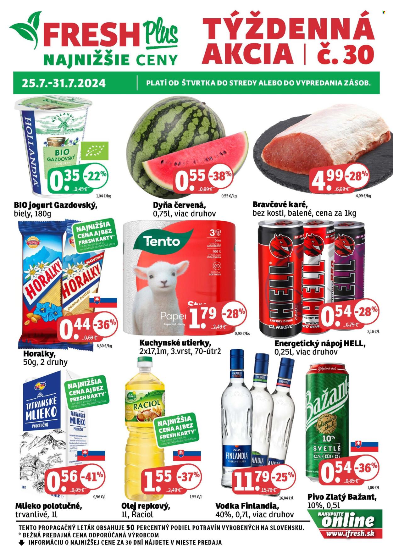 Leták FRESH - 25.7.2024 - 31.7.2024. Strana 1