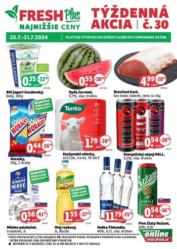 Leták FRESH - 25.7.2024 - 31.7.2024.