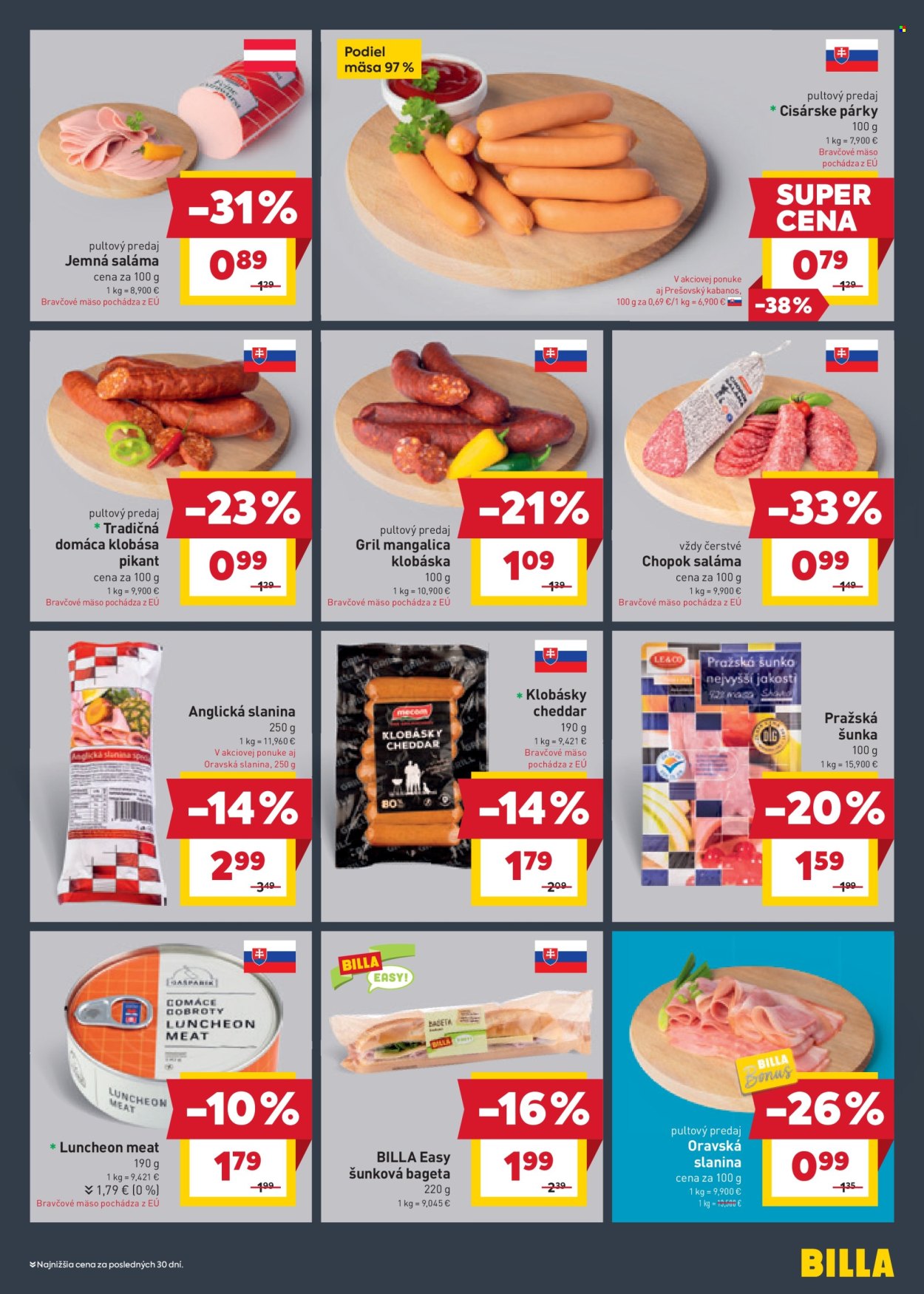Leták Billa - 31.7.2024 - 6.8.2024. Strana 5