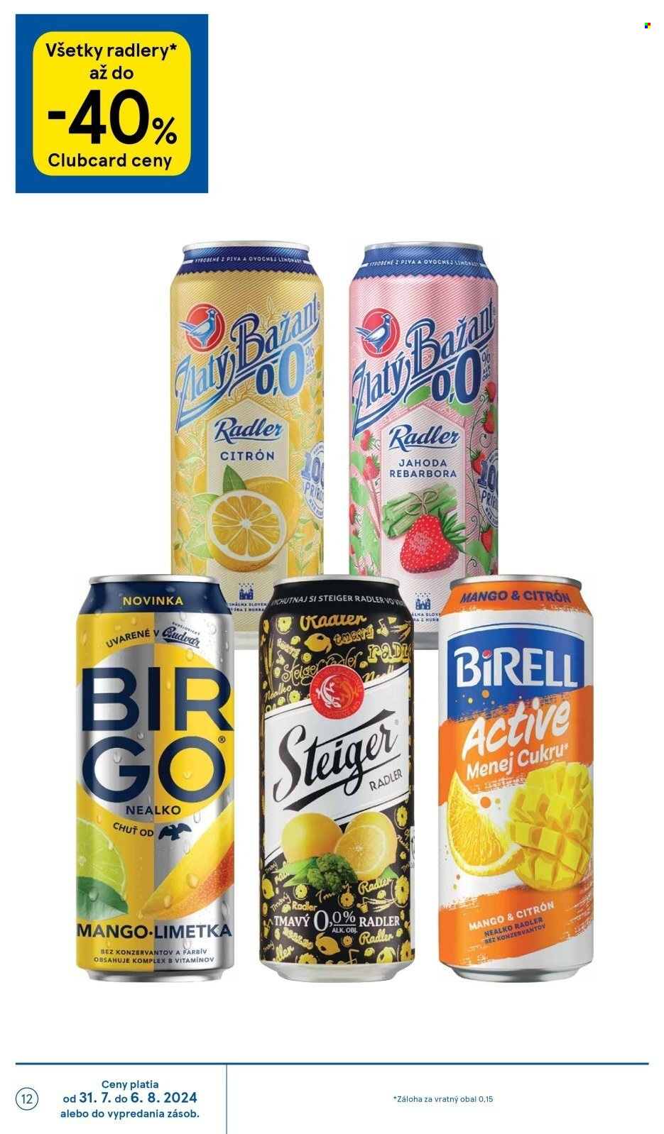 Leták TESCO supermarket - 31.7.2024 - 6.8.2024. Strana 12