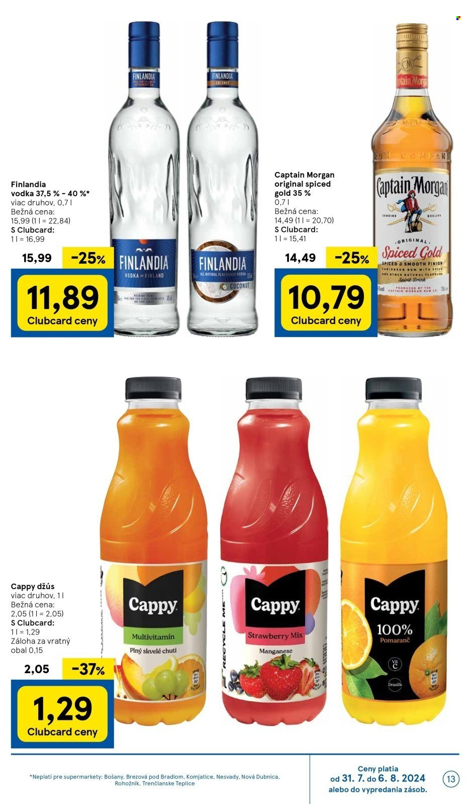 Leták TESCO supermarket - 31.7.2024 - 6.8.2024. Strana 13