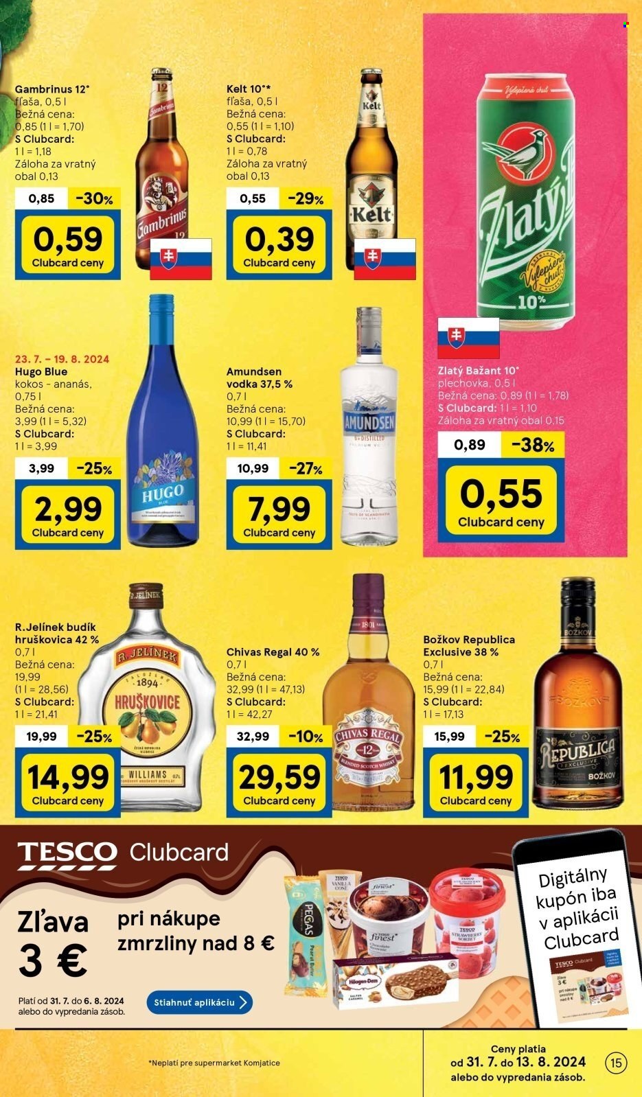Leták TESCO supermarket - 31.7.2024 - 6.8.2024. Strana 15