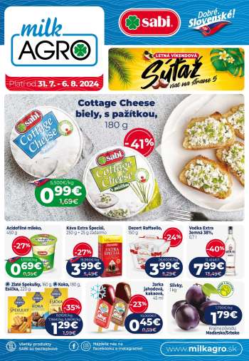 Leták Milk AGRO - 31.7.2024 - 6.8.2024.