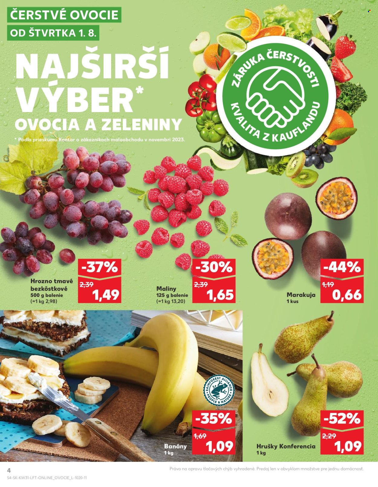 Leták Kaufland - 1.8.2024 - 7.8.2024. Strana 4