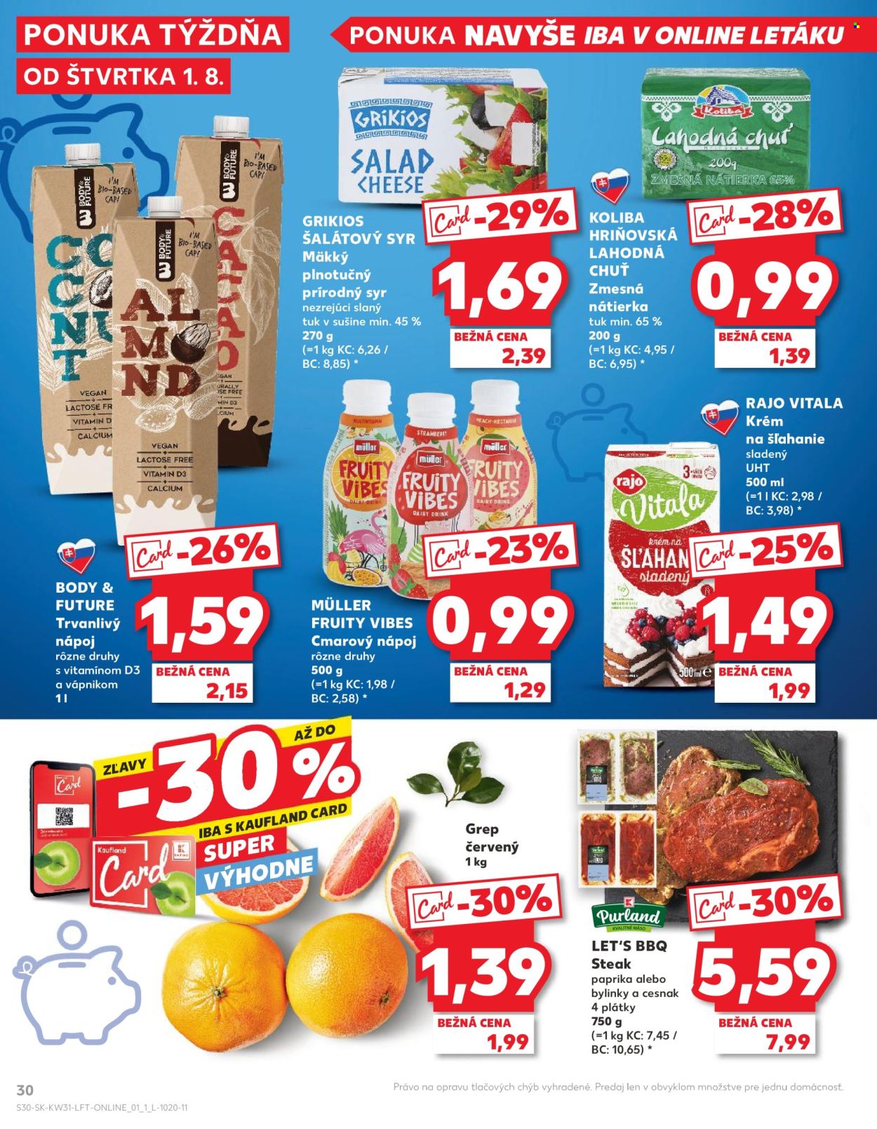 Leták Kaufland - 1.8.2024 - 7.8.2024. Strana 30