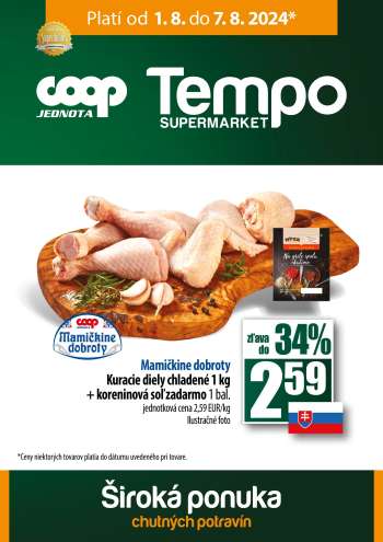 Leták COOP Jednota - 1.8.2024 - 7.8.2024.
