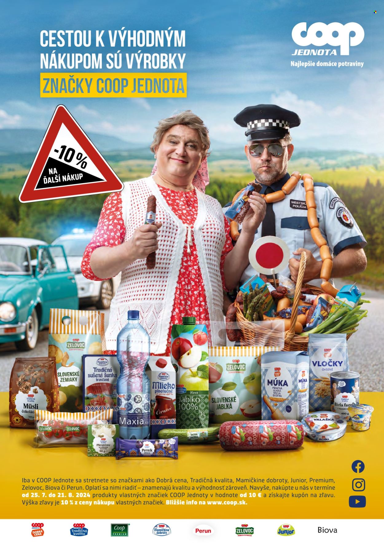 Leták COOP Jednota - 1.8.2024 - 7.8.2024. Strana 17