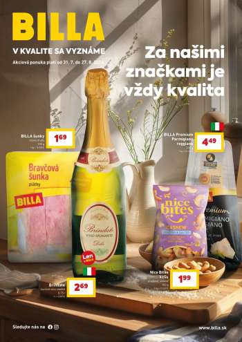 Leták Billa - 31.7.2024 - 27.8.2024.