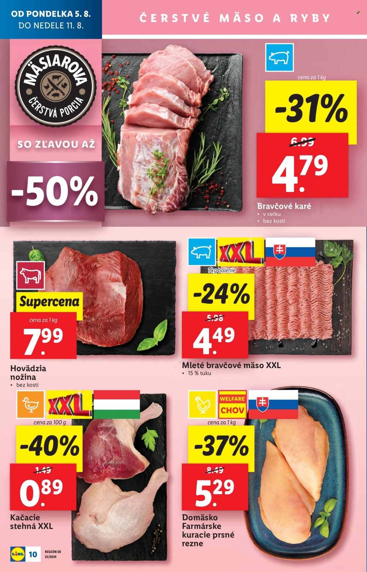 Leták Lidl - 5.8.2024 - 11.8.2024. Strana 10