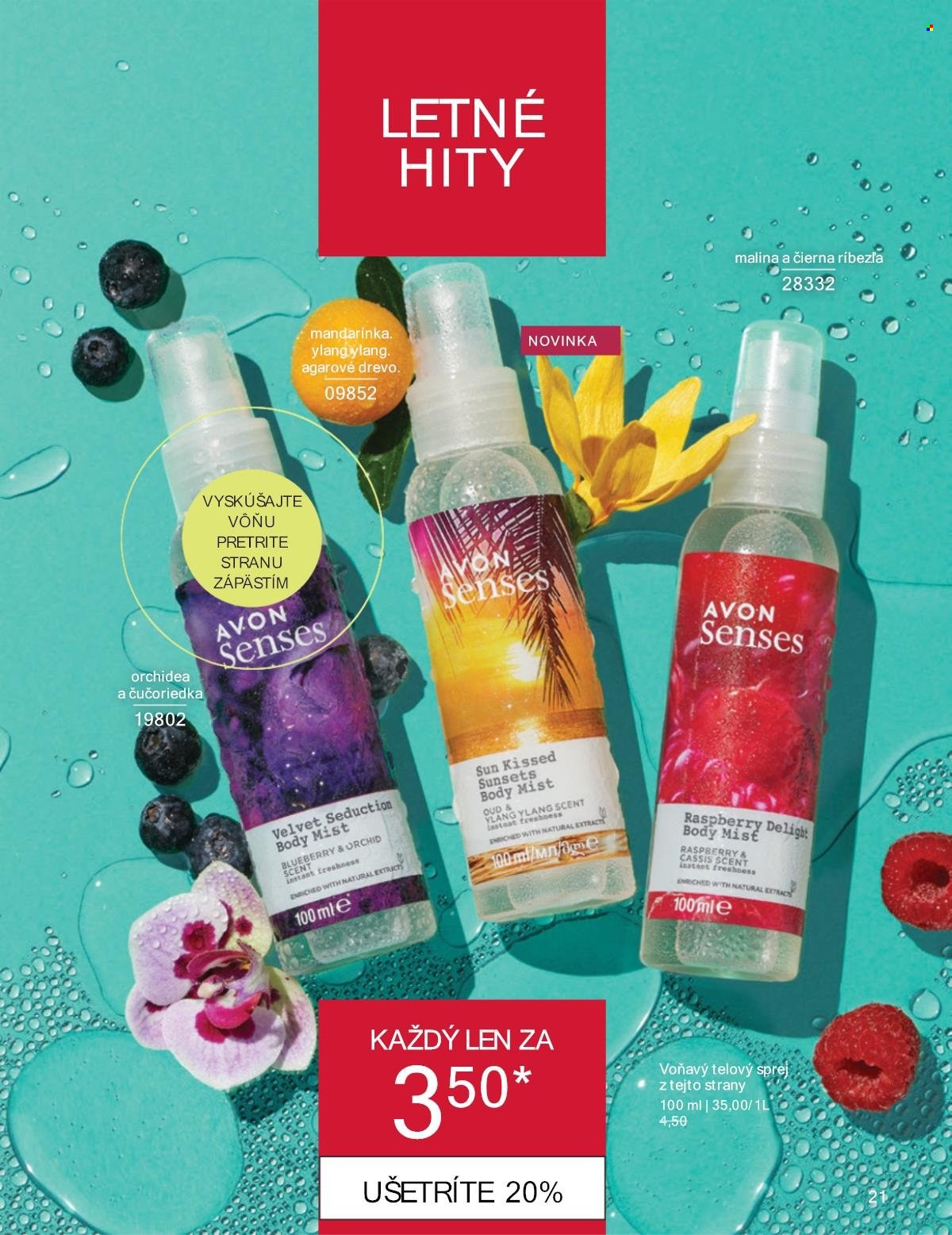 Leták Avon - 1.8.2024 - 31.8.2024. Strana 21