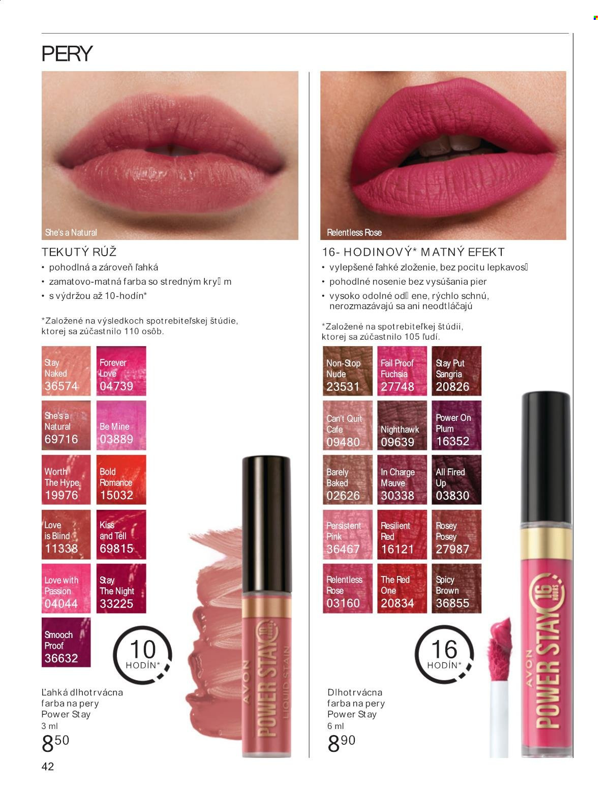 Leták Avon - 1.8.2024 - 31.8.2024. Strana 42