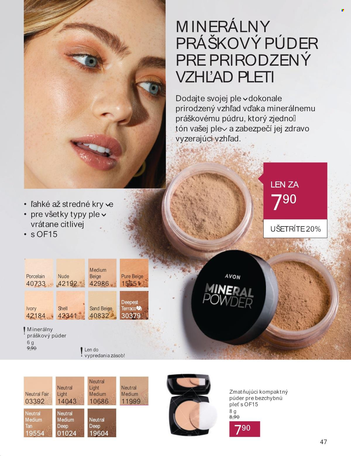 Leták Avon - 1.8.2024 - 31.8.2024. Strana 47