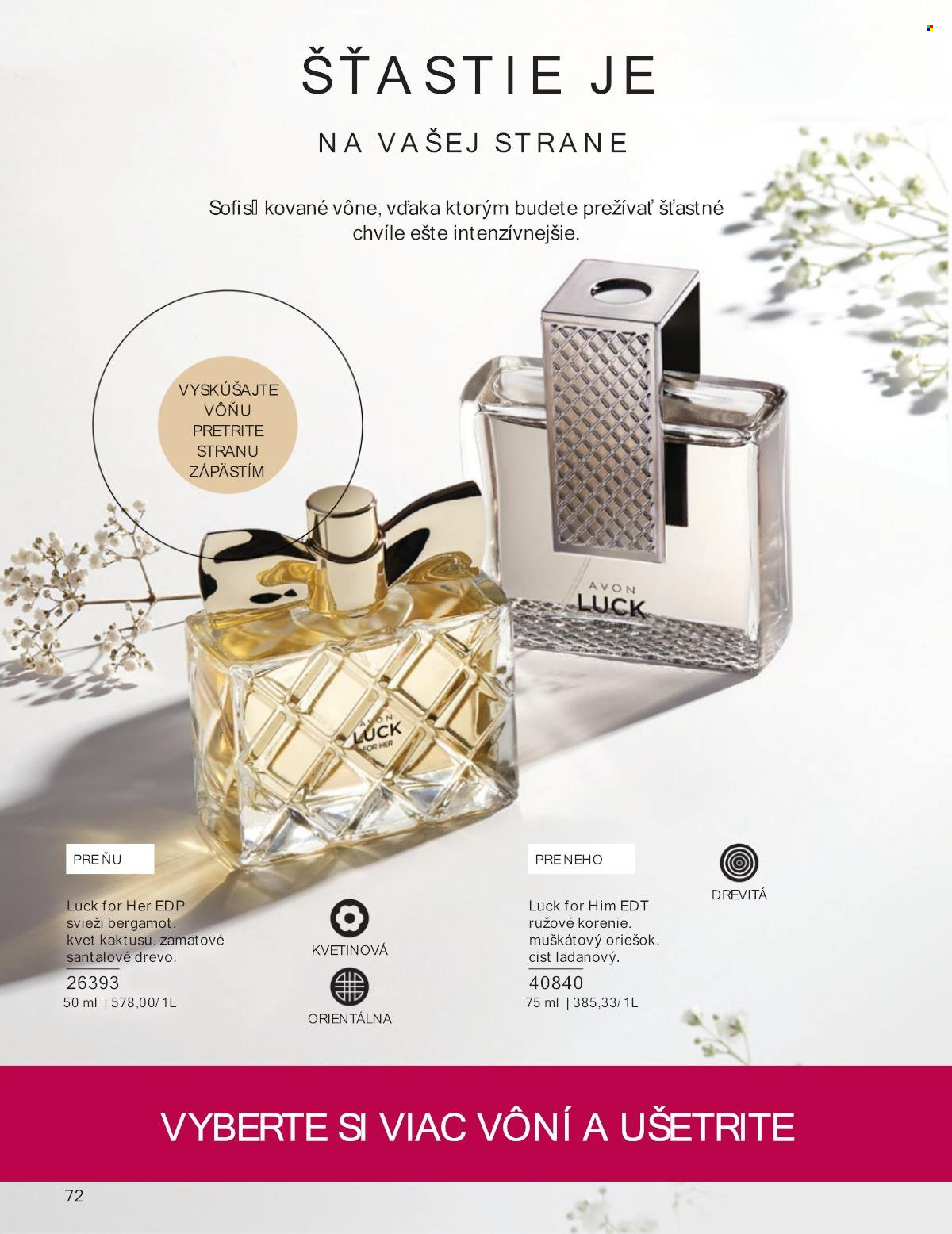 Leták Avon - 1.8.2024 - 31.8.2024. Strana 72